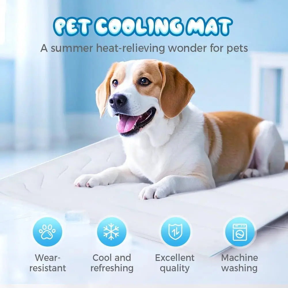 Washable Portable Cooling Mat For Dogs And Cats Summer Comfort
