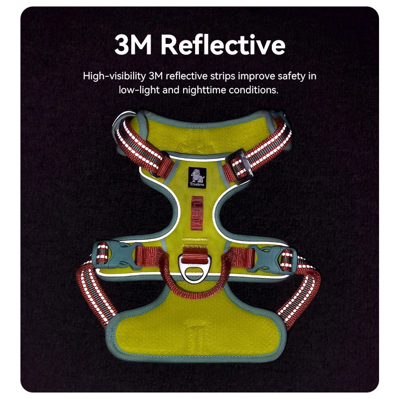 Truelove Reflective No Pull Adjustable Dog Harness for Training