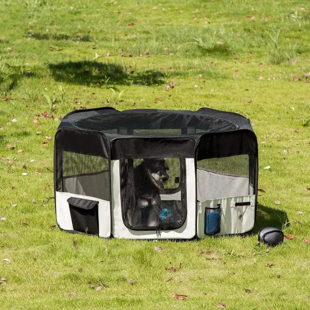 Portable Pet Playpen Tent For Dogs And Cats With Bag