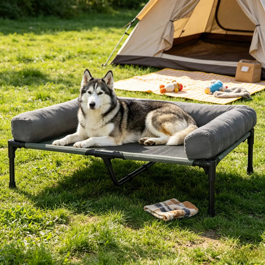 BINGOPAW Elevated Dog Bed With Cooling Breathable Mesh for Dogs