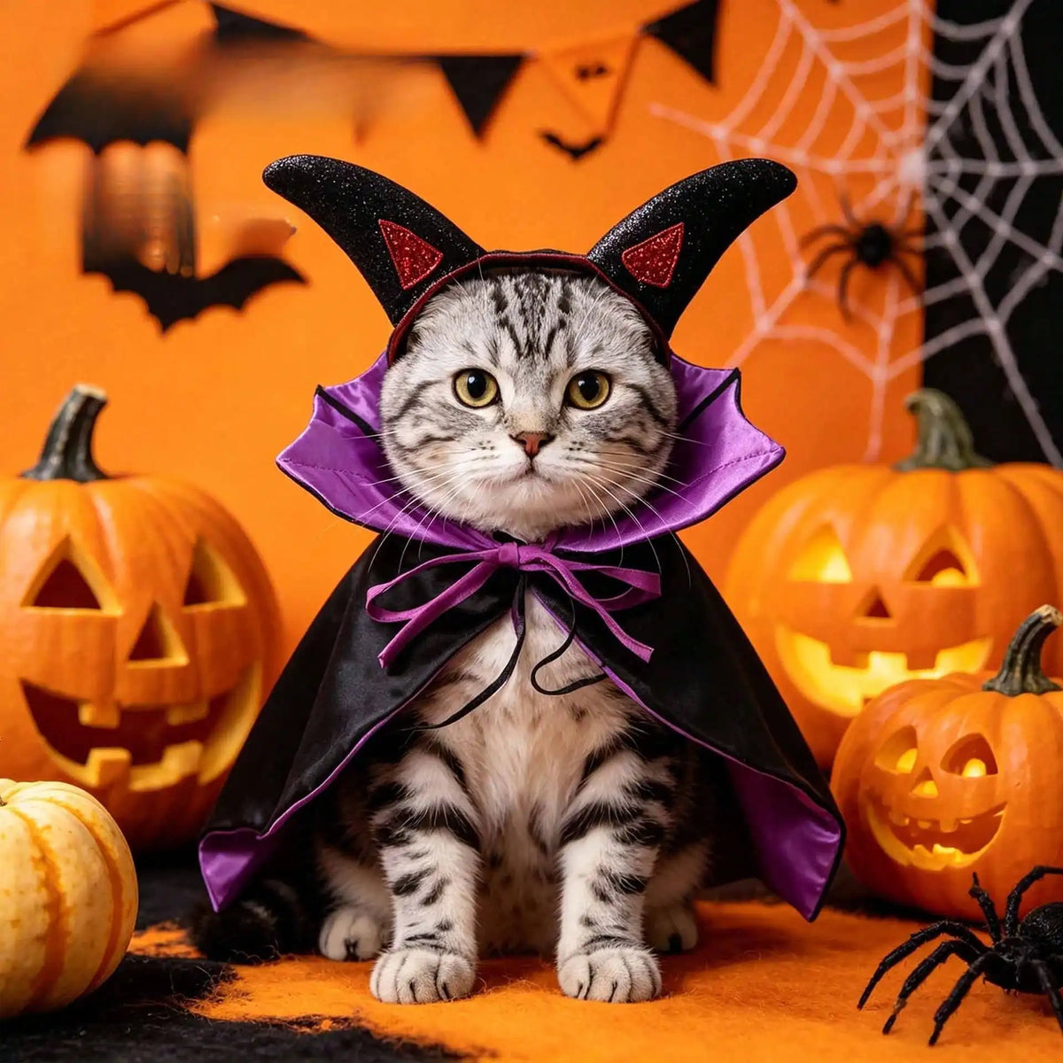 Halloween Bat Pet Cloak Costume Outfit For Cats And Dogs
