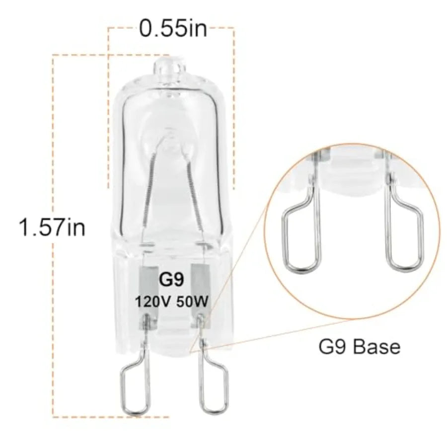 G9 Halogen Reptile Heat Lamp Bulb for Indoor Terrariums