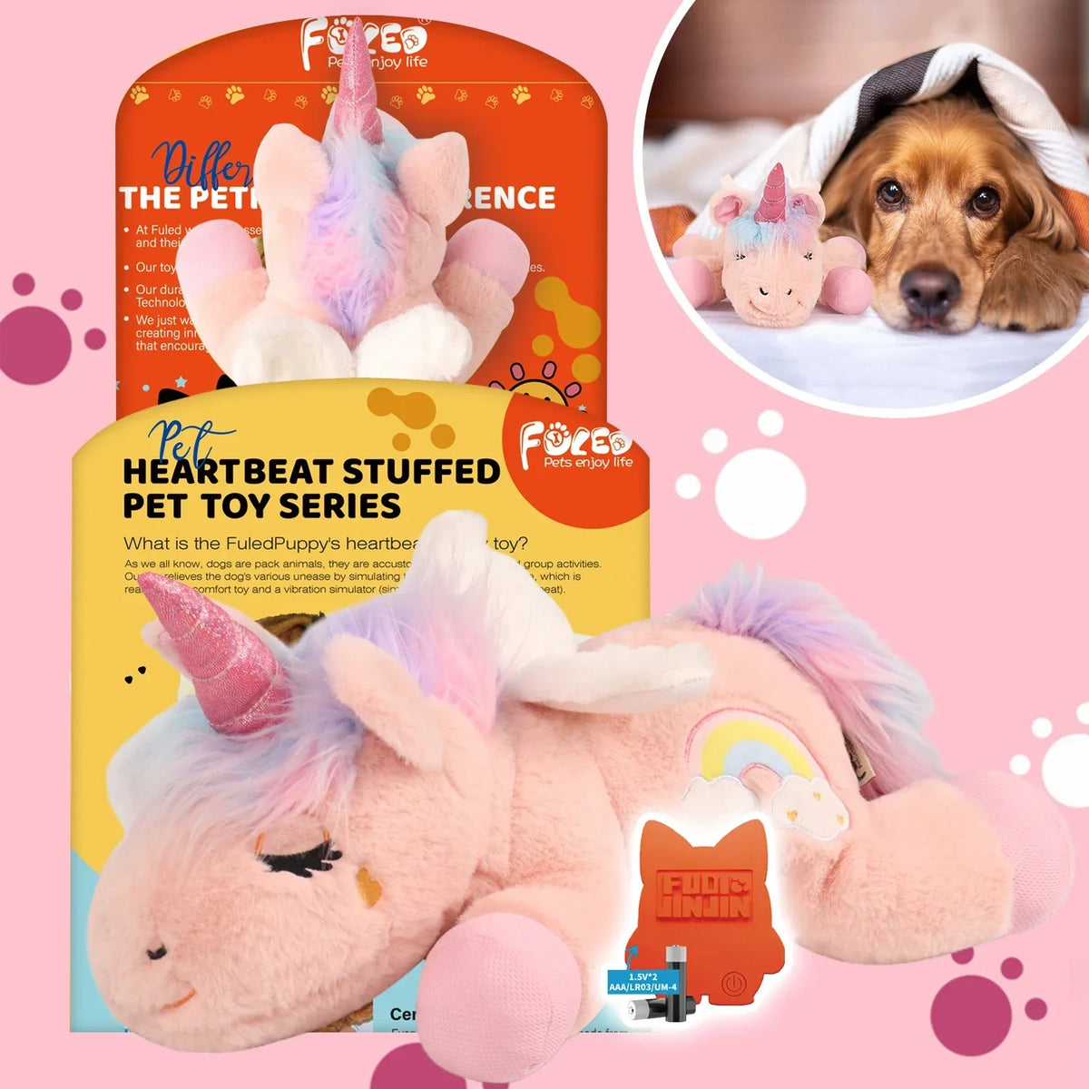 Unicorn Heartbeat Plush Toy For Anxiety Relief And Calming Sleep