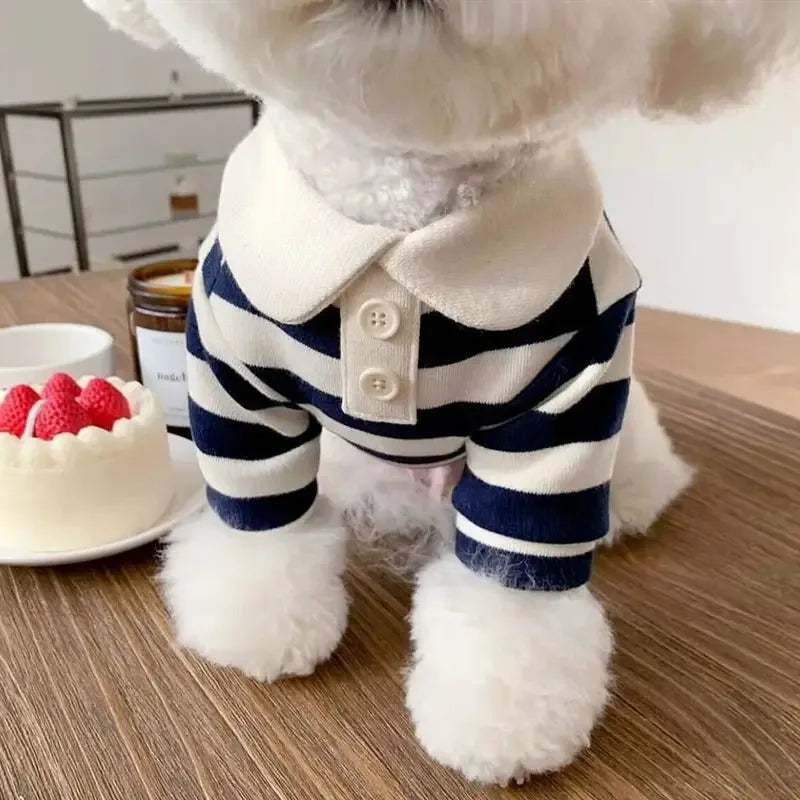 Comfortable Cotton Summer Polo Shirt for Dogs and Puppies