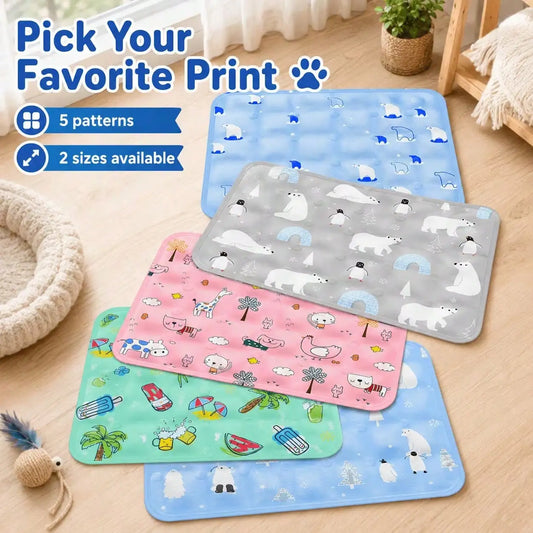 Water Filled Cooling Mat for Dogs and Cats Summer Pad