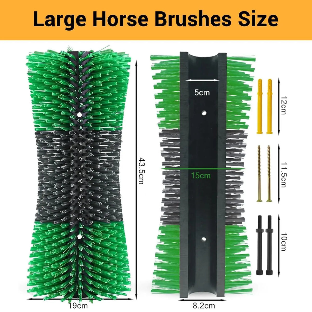 Livestock Grooming Brush for Horses Cows Goats Sheep and Pigs