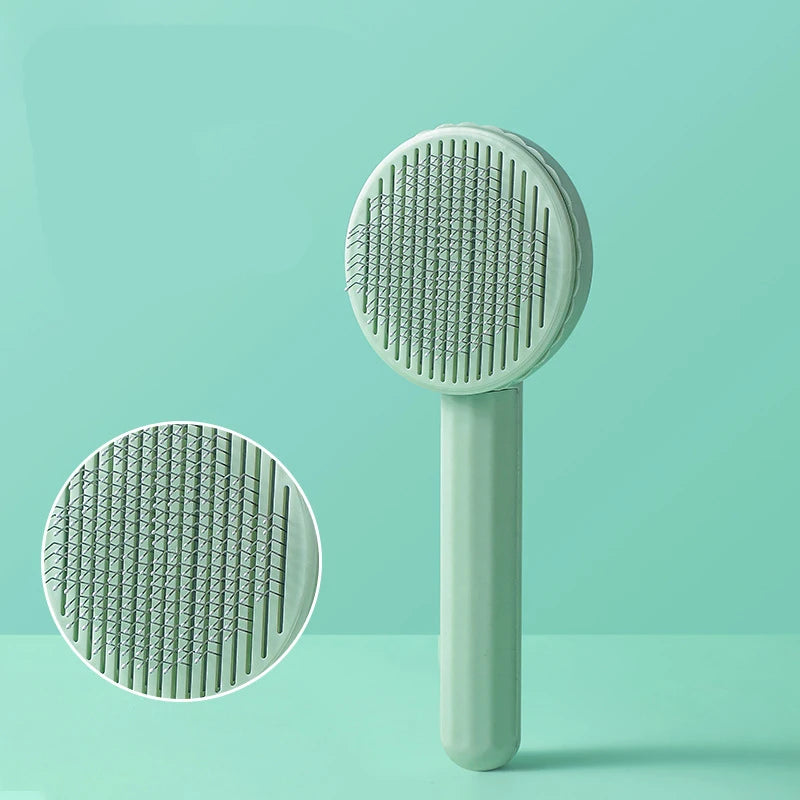 Self Cleaning Slicker Brush for Cat and Dog Hair Removal