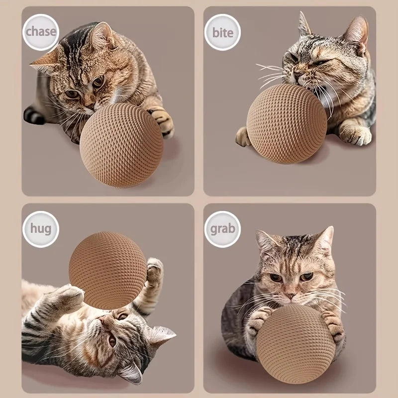 Sisal Cat Ball Toy for Interactive Scratching and Dental Care