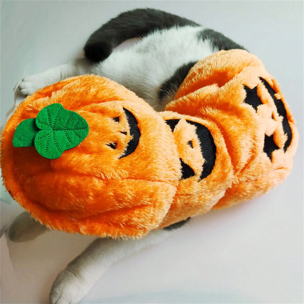 Halloween Pumpkin Costume Hoodie For Dogs Warm Fleece Pet Cosplay